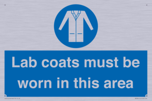 Lab coats must be worn in this area